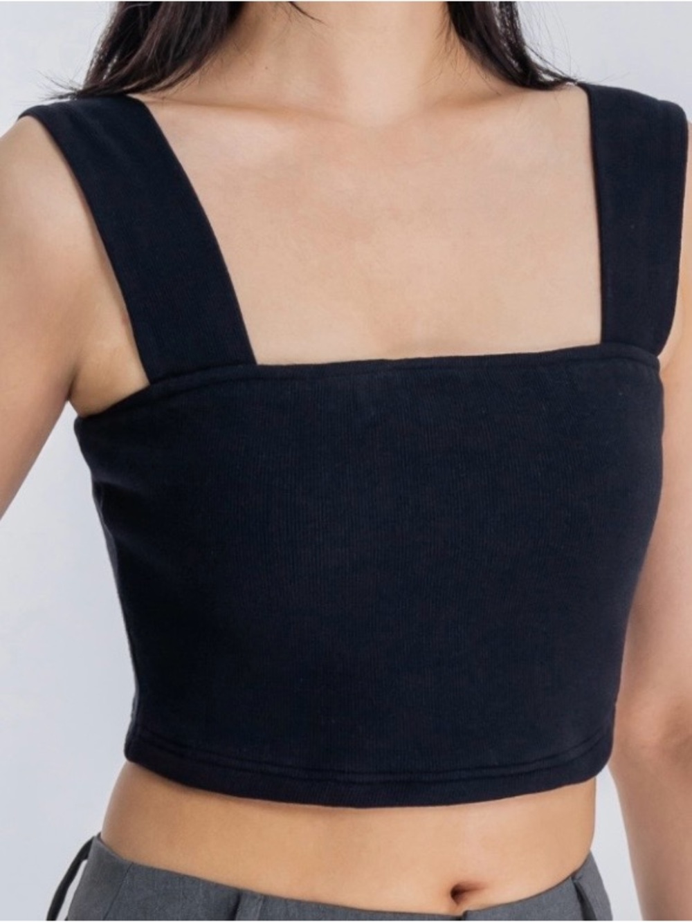 Roxy Blow Away Rib Knit Crop Tank Top Small